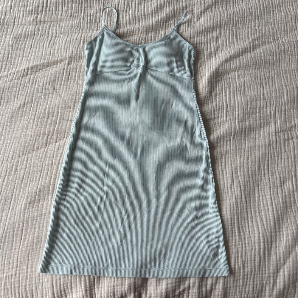 NWT Neiwai Tencel Blue Ribbed Pajama Sleep Dress